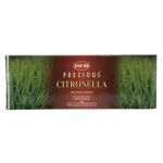 Precious Citronella Incense Sticks, HEM Hex Pack - 6 Boxes x 20 Sticks